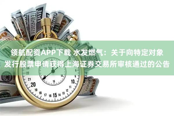 领航配资APP下载 水发燃气：关于向特定对象发行股票申请获得上海证券交易所审核通过的公告