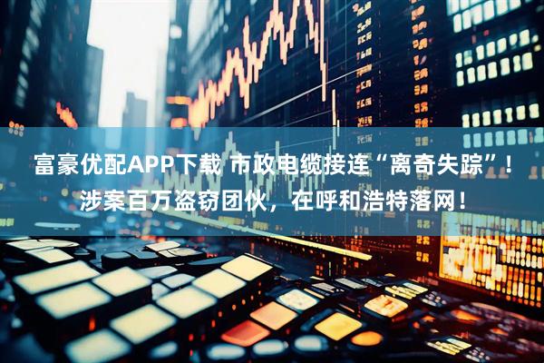 富豪优配APP下载 市政电缆接连“离奇失踪”！涉案百万盗窃团伙，在呼和浩特落网！